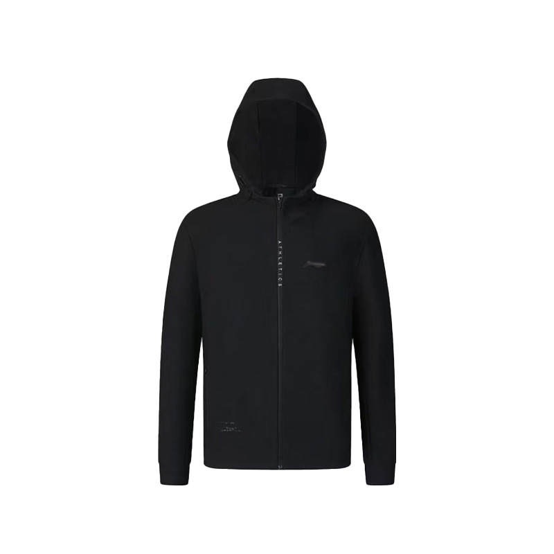 Li-Ning Li Ning Jackets Unisex Black Hooded Fleece Lined Other