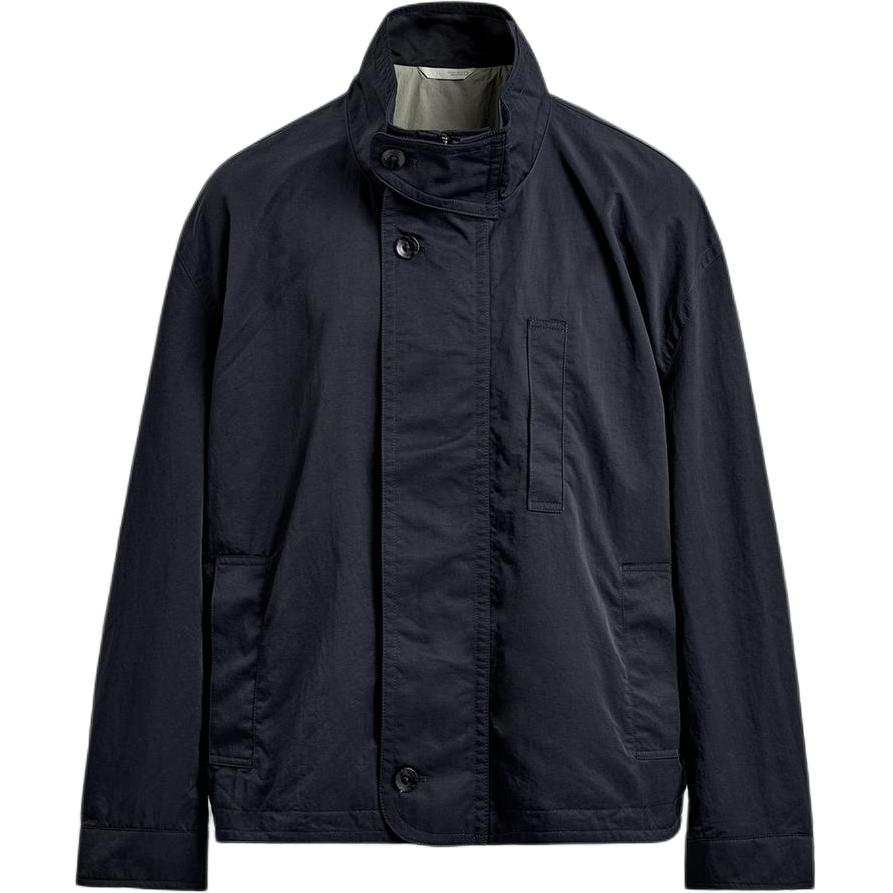 ZARA Jackets Men's Sea Blue Stand Collar Moderate Other