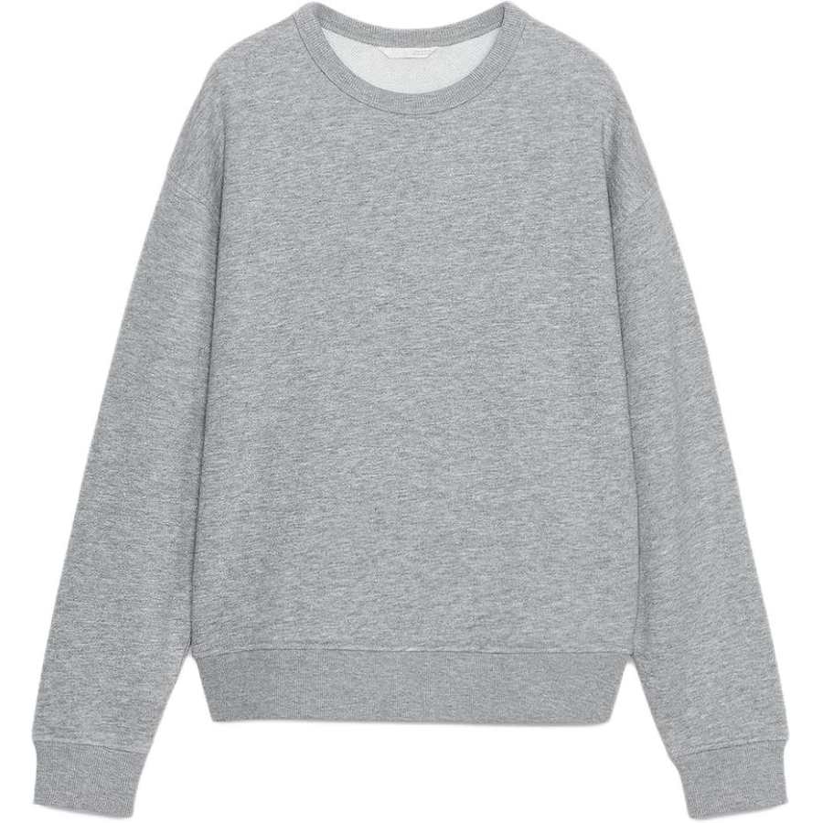 ZARA Sweatshirts Women's Zebra Print Gray Crew Neck Moderate