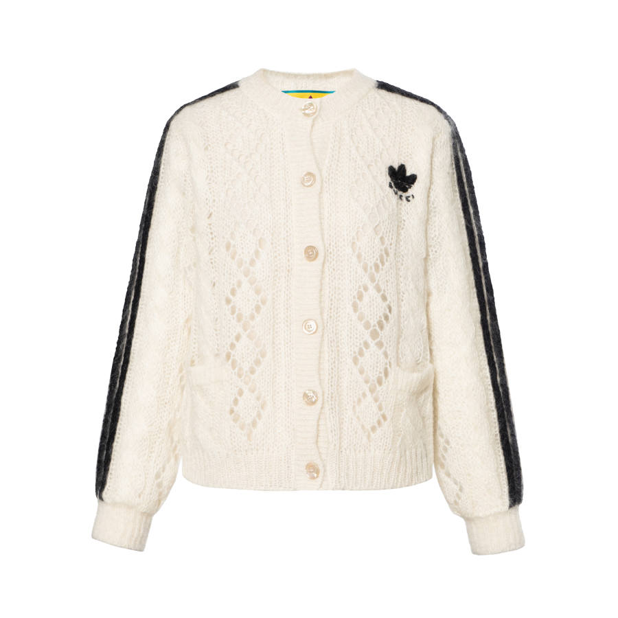 GUCCI x Adidas Originals SS22 Knitwear Women's Ivory White