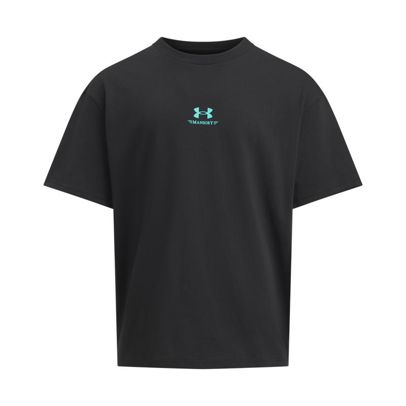 Under Armour T Shirts Men's Black Crew Neck Moderate