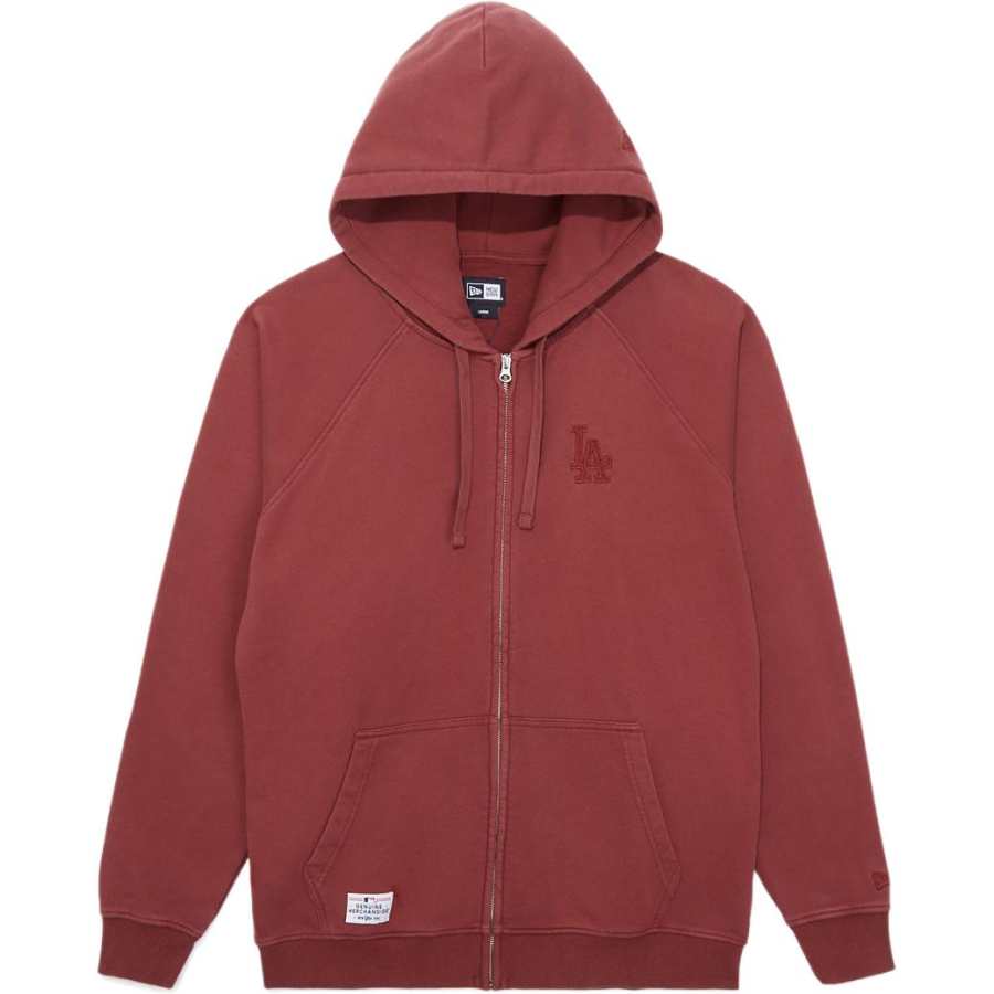 New Era Sweatshirts Unisex Red Hooded Non Detachable Moderate