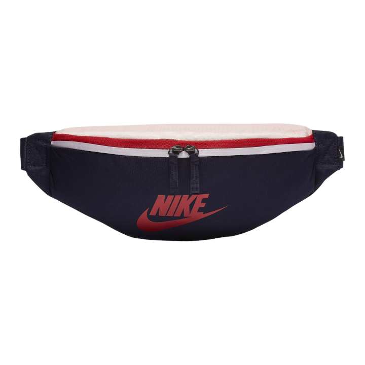 Nike Nike Heritage Zip Closure Polyester Fanny Pack Unisex Blue Black
