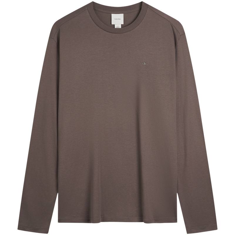 Calvin Klein T Shirts Men's PDK Coffee Crew Neck Moderate Straight Fit
