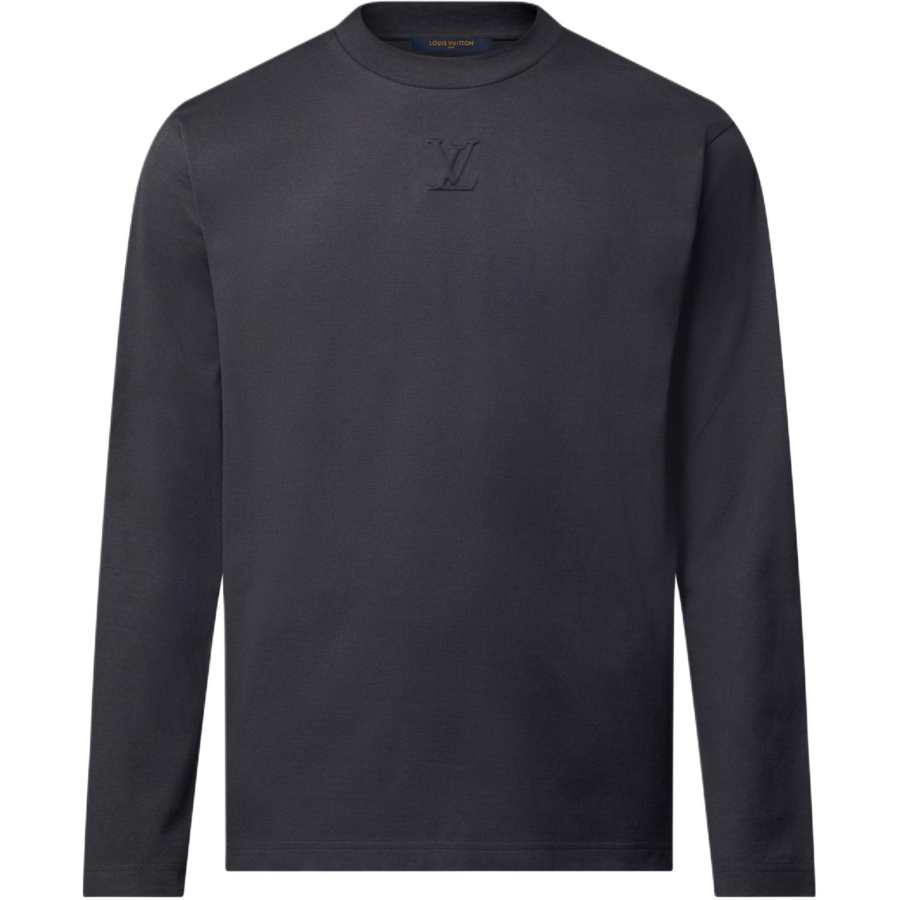 LOUIS VUITTON Embossed Lv Long Sleeved T Shirt