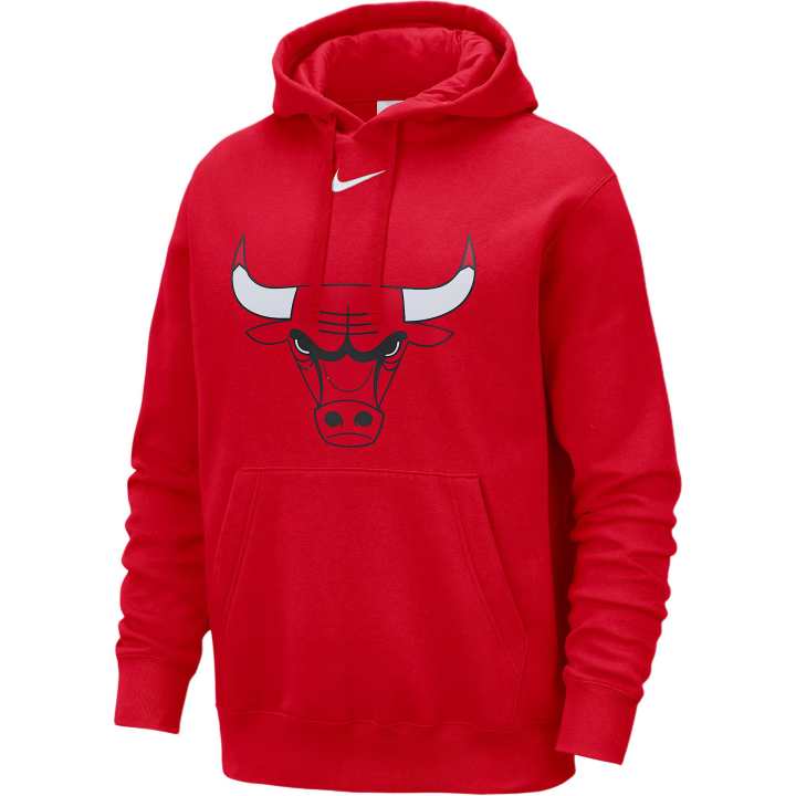 Nike Nike Chicago Bulls Club Men's Nike Nba Pullover Hoodie