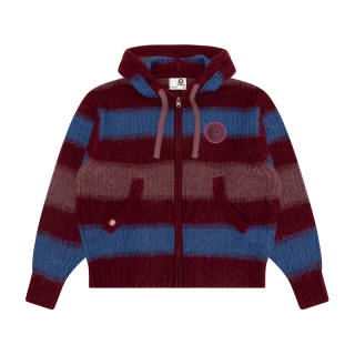 Aape Knitwear Women's Red RDL Hooded Moderate Cardigan