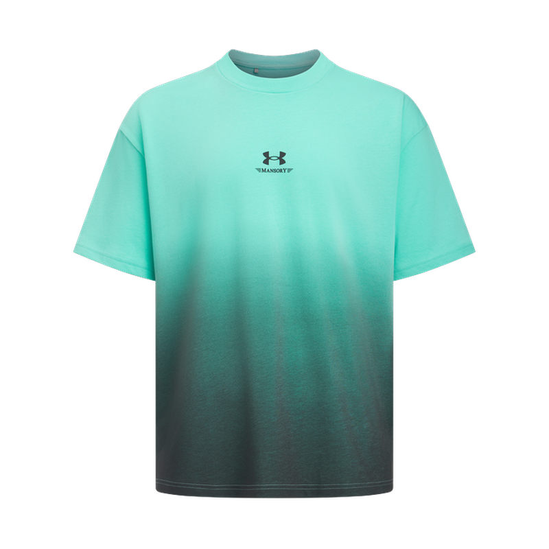 Under Armour T Shirts Men's Cyan Crew Neck