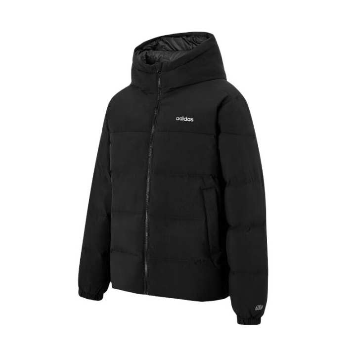 Adidas Adidas Down Jackets Men's Black Hooded Moderate