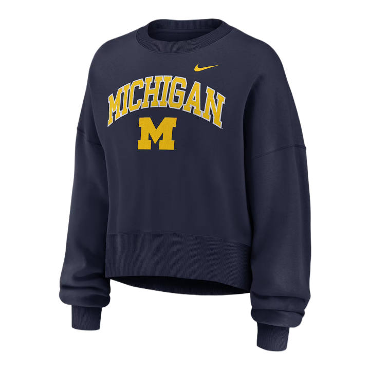 Nike Nike Michigan Phoenix Arch Women's Nike College Pullover Crew