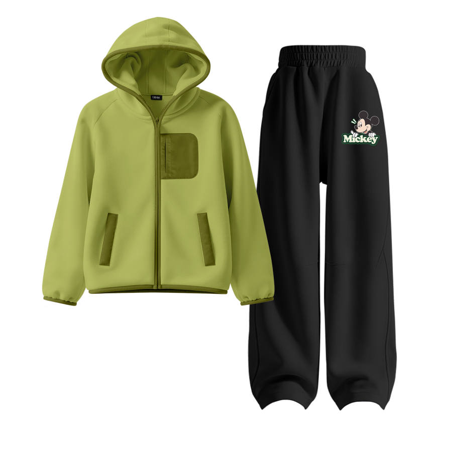 Disney Kids Casual Sportswear Hooded Thickened