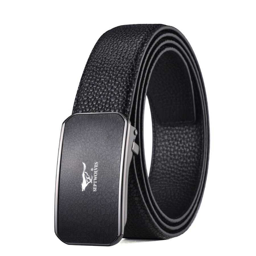 SEPTWOLVES SEPTWOLVES Split Cow Leather Belts Men's 3.5cm