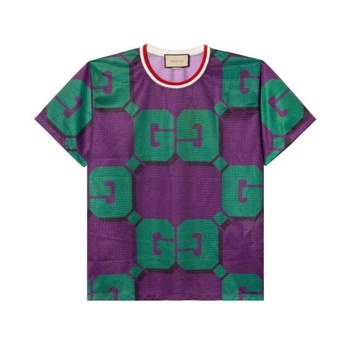 GUCCI GUCCI Gg Print Mesh T shirt