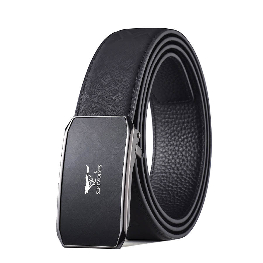 SEPTWOLVES SEPTWOLVES Split Cow Leather Belts Men's 3.5cm