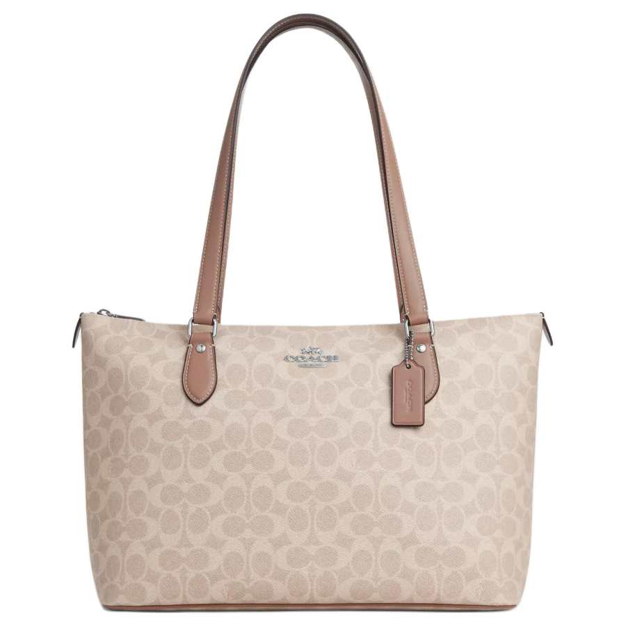COACH Gallery Artificial Leather Tote Bag, Shopping Bag, Handbag, Shoulder Bag Large Women's Pastel Pink