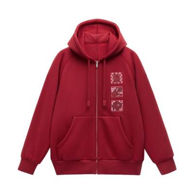 BANANA IN Red Plan Collection Velvet feel Coat Unisex