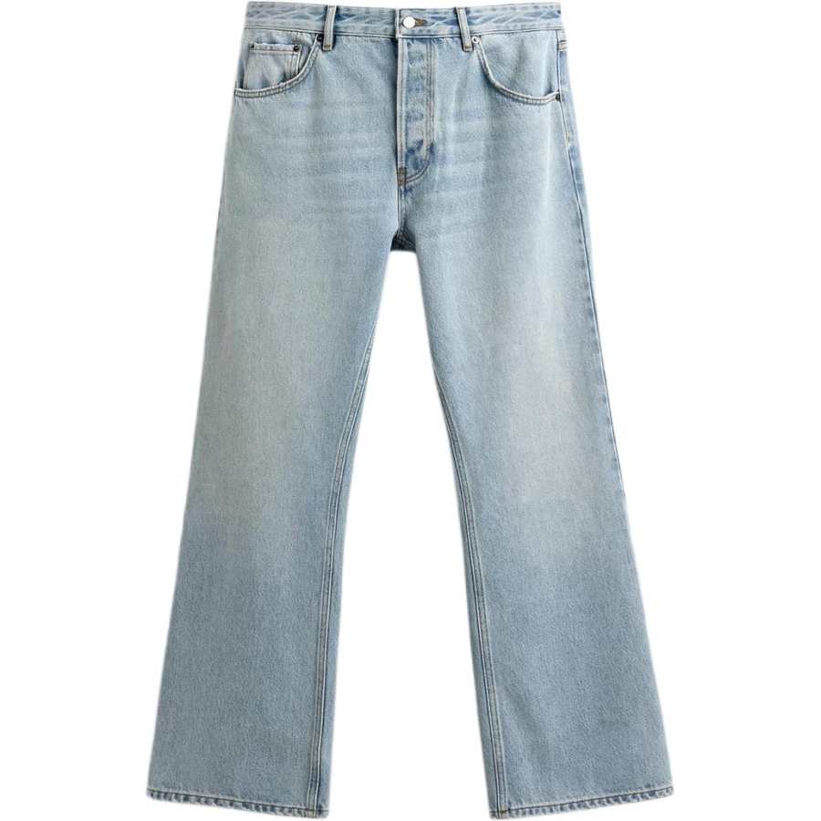 ZARA ZARA Jeans Men's Light Blue Moderate Flared Pants