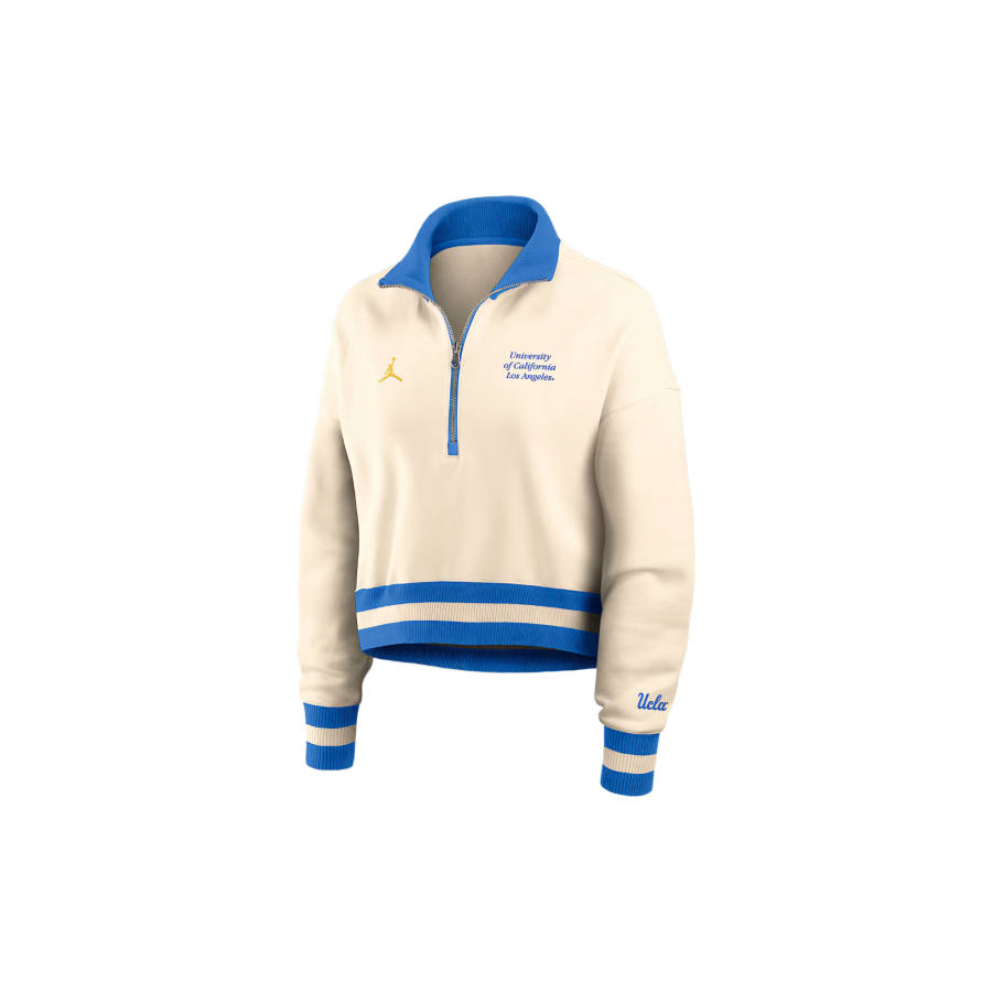 Jordan Jordan Ucla Legacy Women's Jordan Brand College Cropped 1/4-Zip Crew