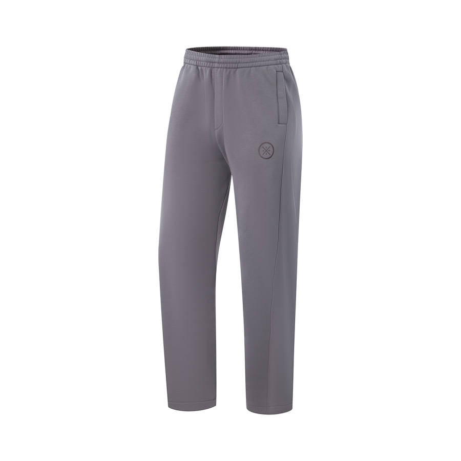 Li-Ning Li Ning Casual Pants Men's Carbon Gray Purple Moderate Sweatpants