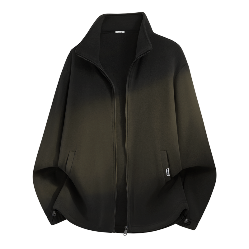 MINISO MINISO Velvet Jackets Unisex Stand Collar Thickened