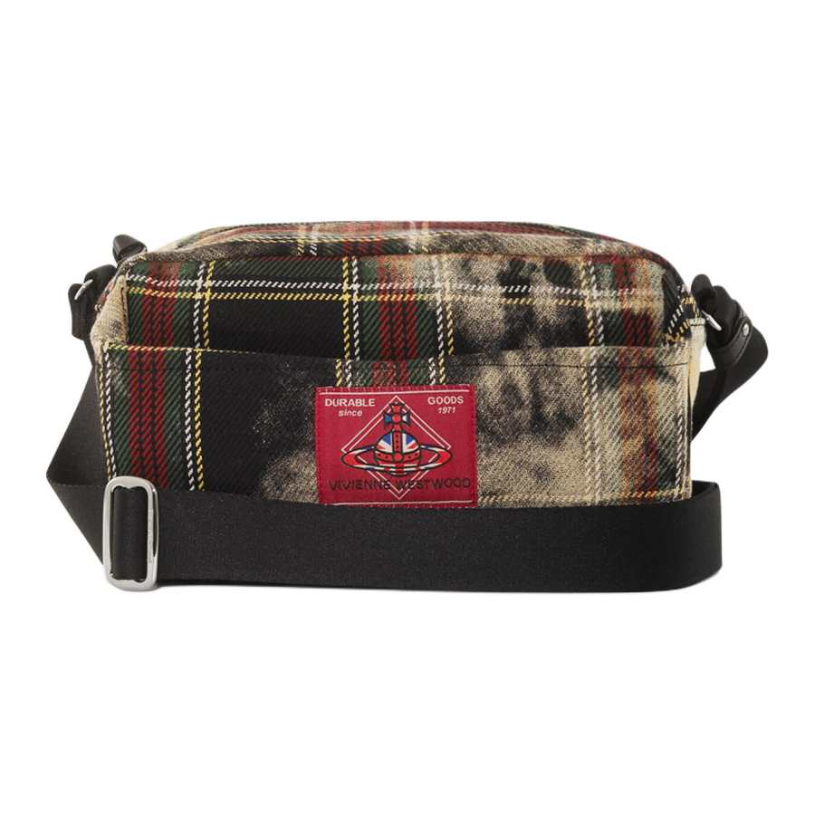 Vivienne Westwood Cotton Shoulder Bag, Crossbody Bag Women's Chelsea Check
