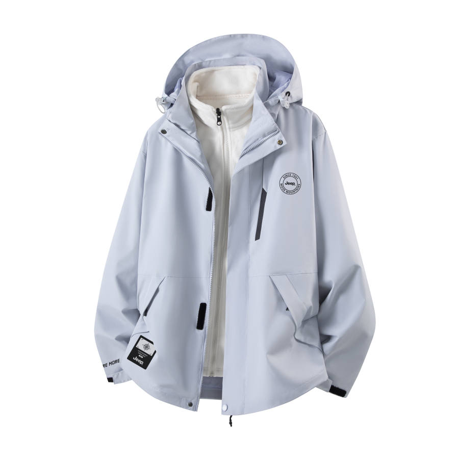 Jeep Jeep Jackets Unisex Hooded Thickened Soft Shell