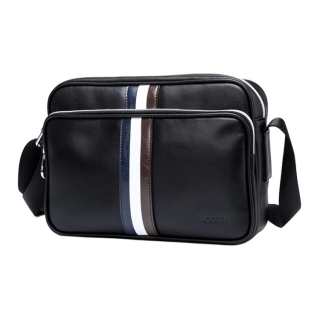 GOLF Genuine Leather, Top Grain Cow Leather Sling Bag, Fanny Pack, Crossbody Bag, Shoulder Bag Small Men's Black