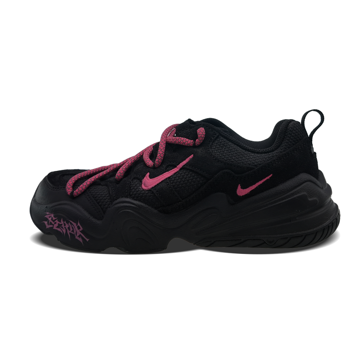 Nike Nike Tech Hera Abrasion Resistant Low top Casual Shoes Unisex Black Pink