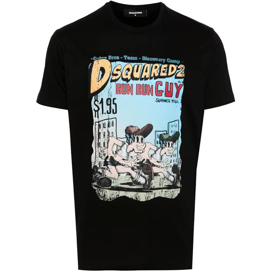 DSQUARED 2 Dsquared2 Graphic Printed Crewneck T Shirt