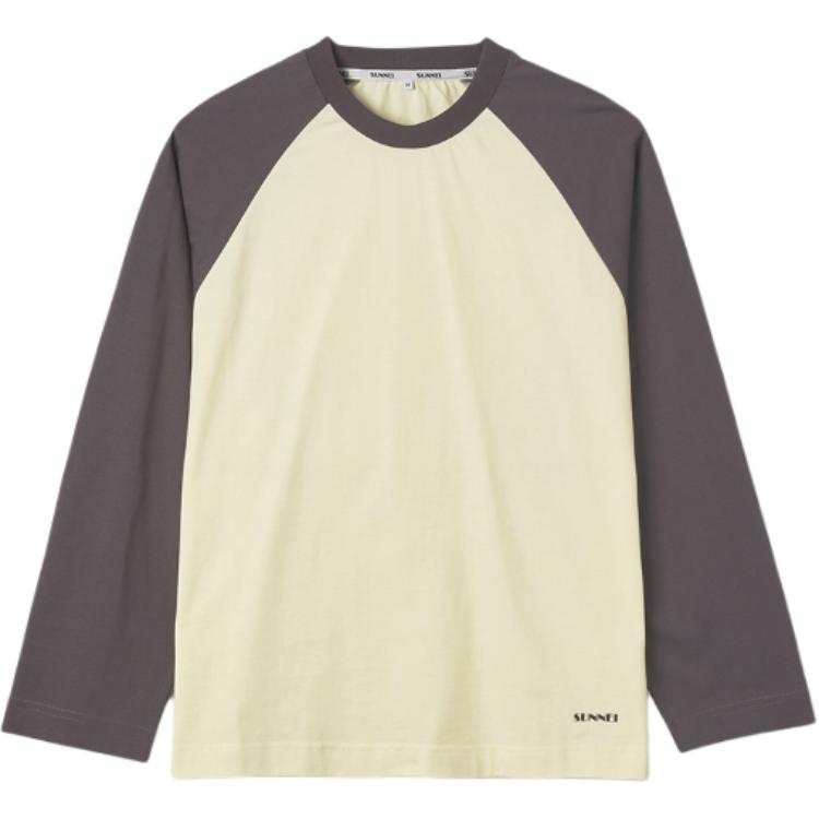 Sunnei T Shirts Men's Light Yellow Crew Neck