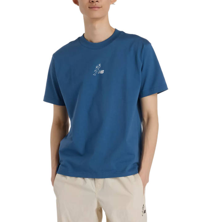 New Balance New Balance T Shirts Men's Blue Crew Neck