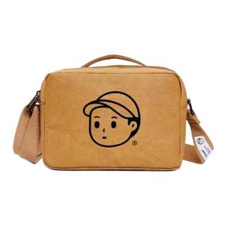 Finerworld Wet Proof Buffalo Leather Paper With Canvas Messenger Bag, Handbag, Crossbody Bag Unisex Yellow
