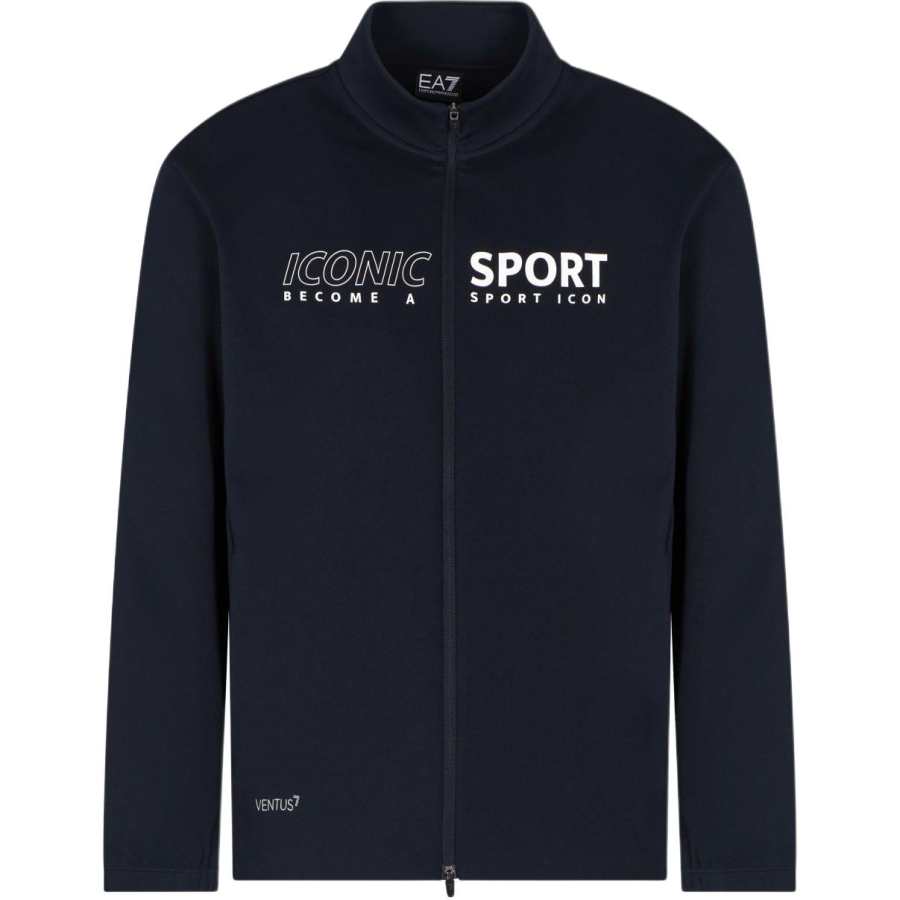 Emporio Armani high-neck zip-up sweatshirt