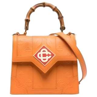 CASABLANCA Calfskin Handbag Mini Men's Orange