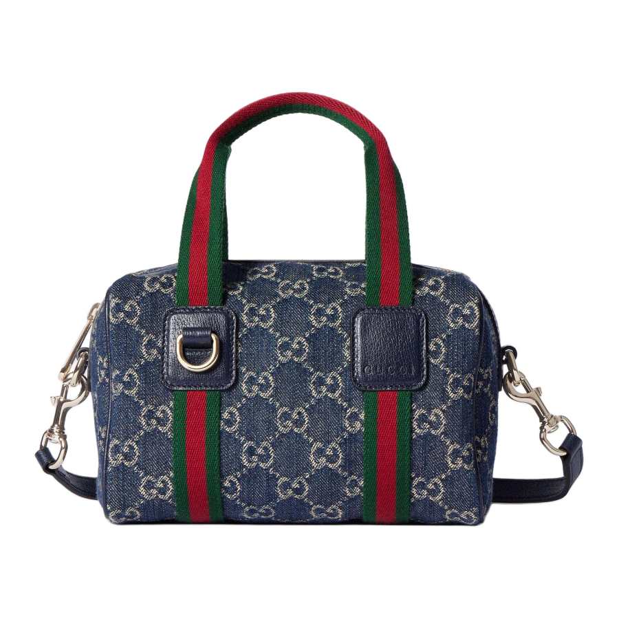 GUCCI Denim Handbag Mini Unisex Blue