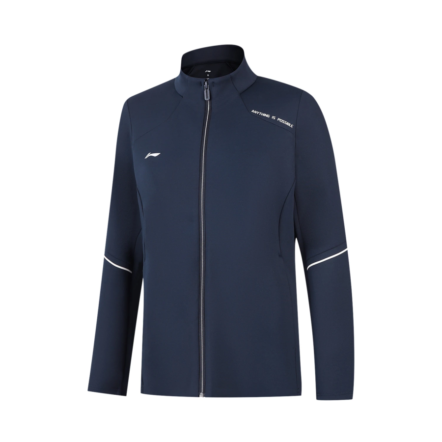 Li-Ning Li Ning Sweatshirts Women's Legend Blue Stand Collar Moderate Cardigan