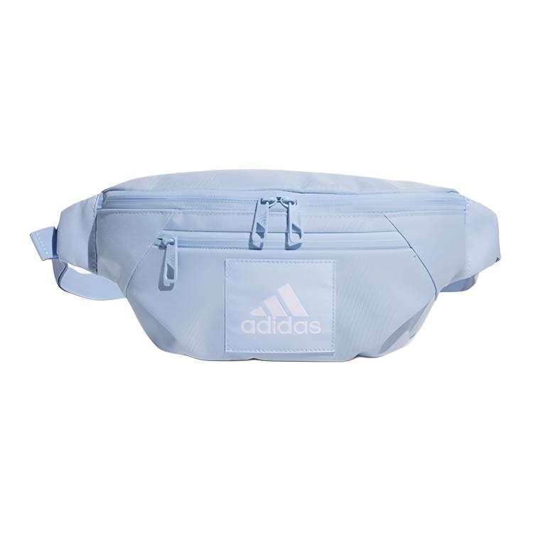Adidas Adidas Polyester One Shoulder Crossbody Fanny Pack Unisex Light Blue