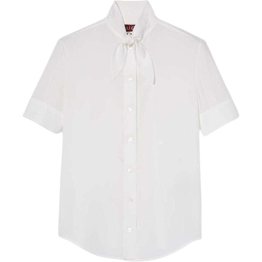 Gucci tie-fastening silk shirt