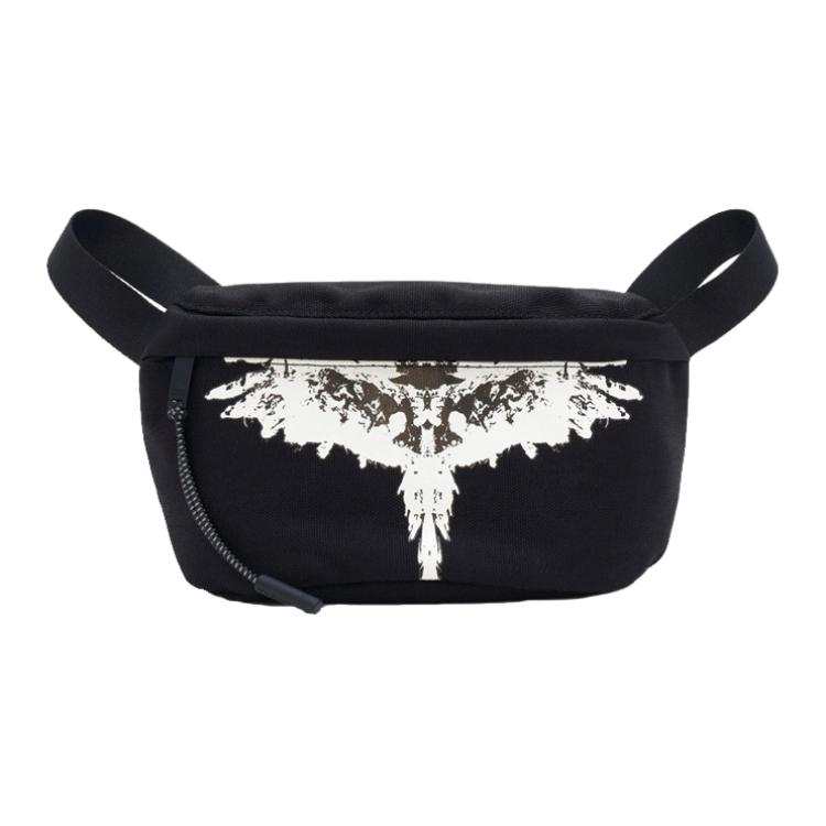 Marcelo Burlon Cotton Fanny Pack Men's Black