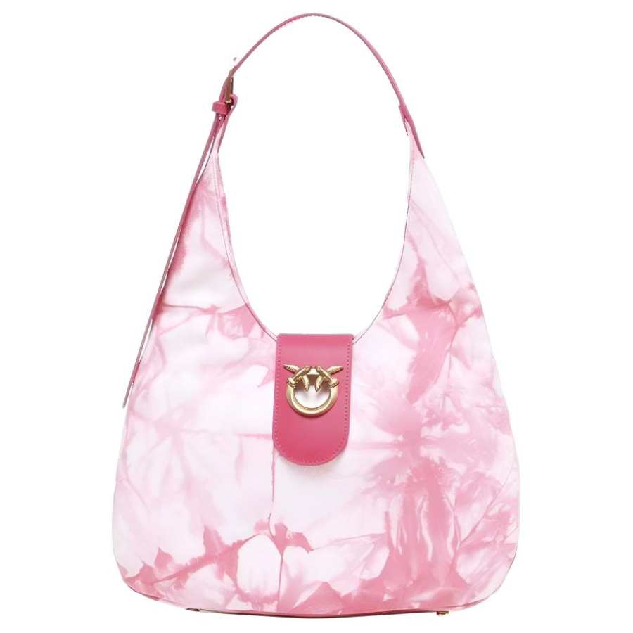 PINKO Cotton One Shoulder Handbag Women's Pink