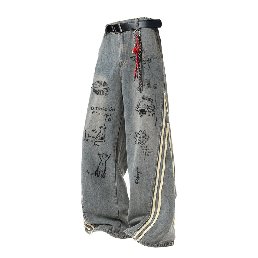 PAL ONGACO Jeans Unisex Moderate Scimitar Pants