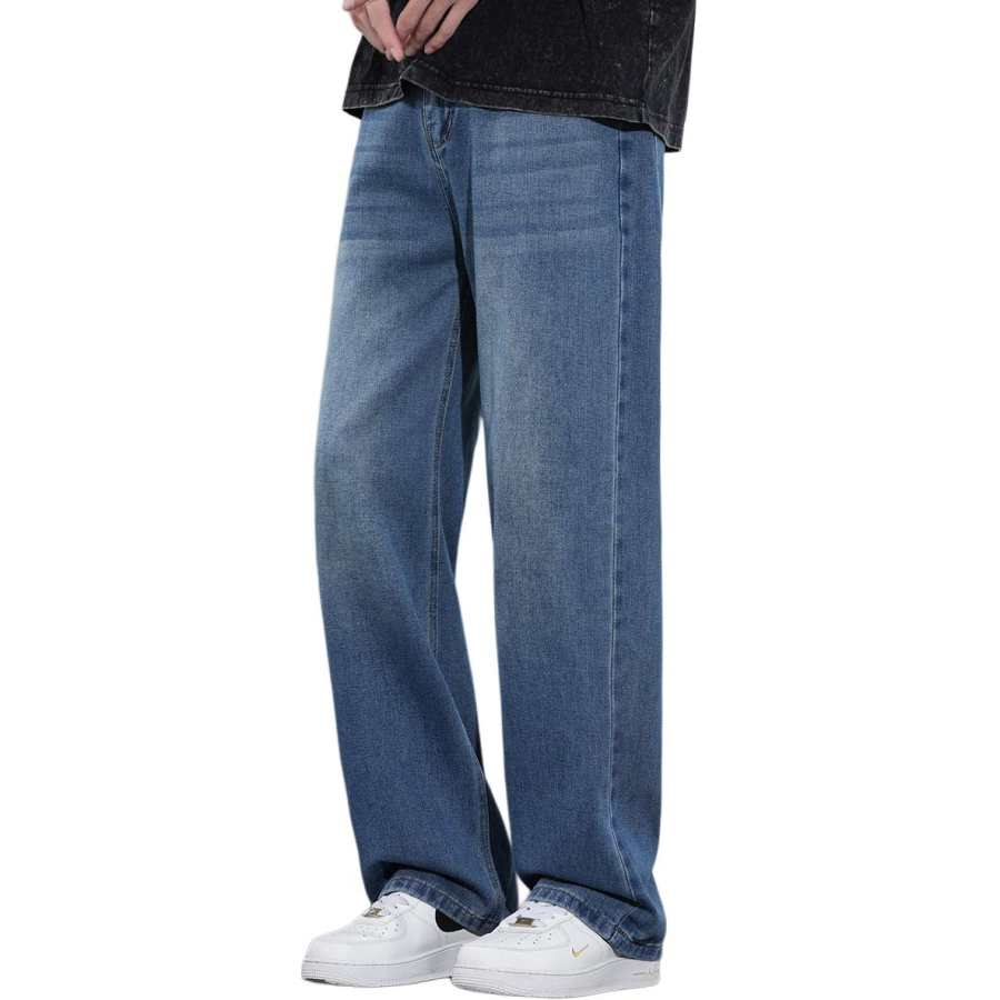 BALENO Jeans Men's Blue Moderate Wide Leg Pants