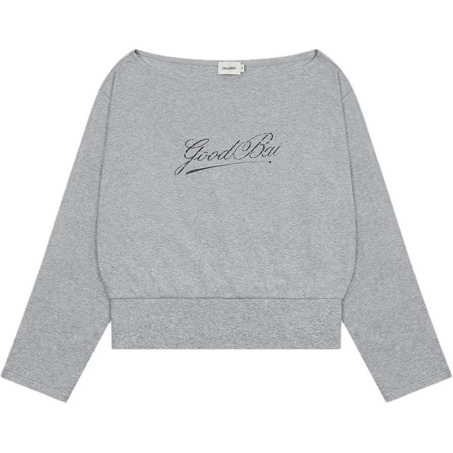 GOOD BAI Crop Tops Women's Crew Neck Moderate