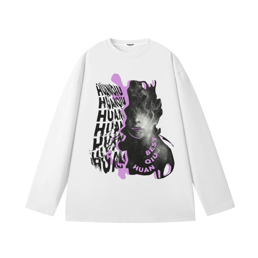 HUANQIU T Shirts Unisex Crew Neck Moderate Heavyweight