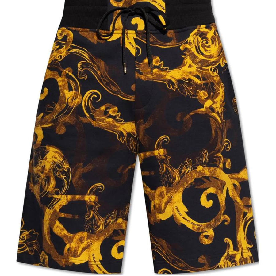 VERSACE JEANS Couture Barocco Printed Drawstring Track Shorts