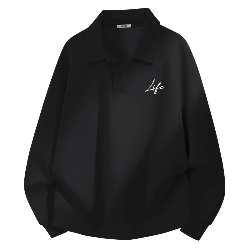 MINISO MINISO Sweatshirts Unisex Lapel Moderate Heavyweight