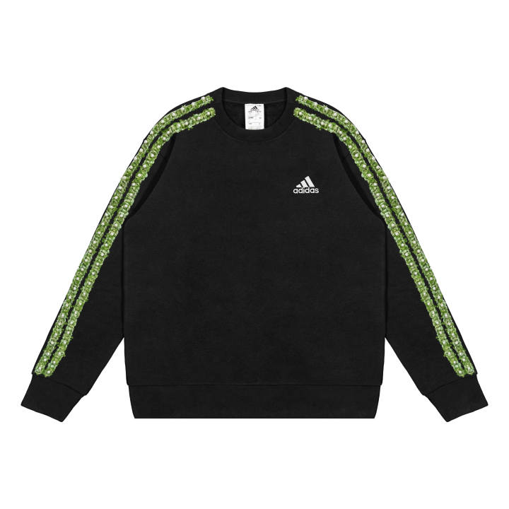 Adidas Adidas Sweatshirts Unisex Black Crew Neck Moderate Regular