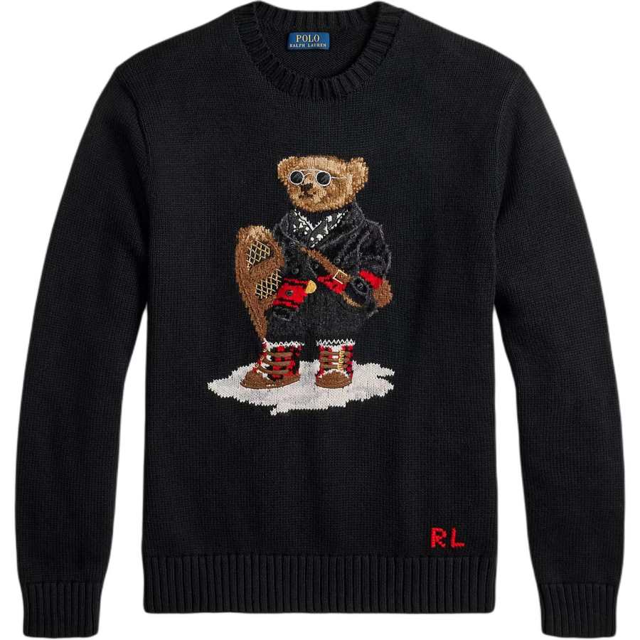 Polo Ralph Lauren Polo Bear FW25 Knitwear Standard Men's Black