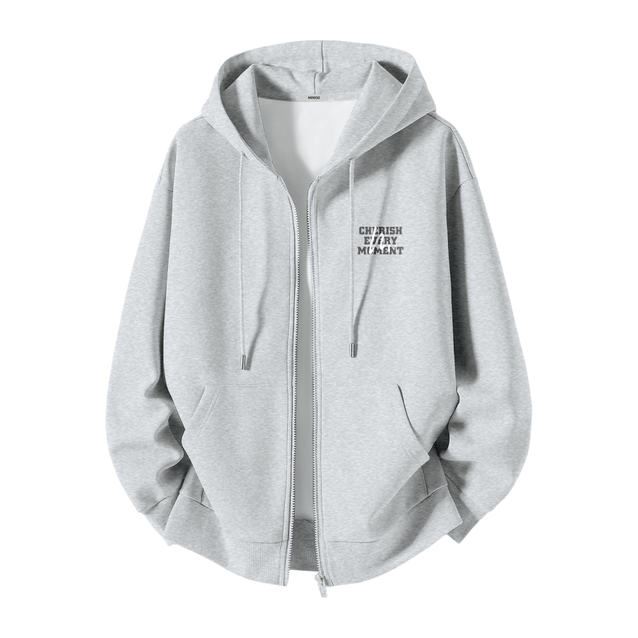 MINISO Sweatshirts Unisex Hooded Moderate Cardigan