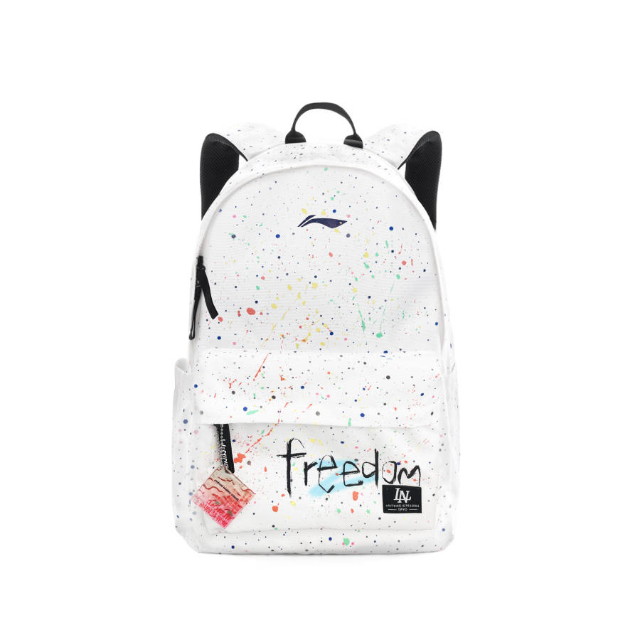 Li-Ning Li Ning Polyester Backpack Regular Unisex White